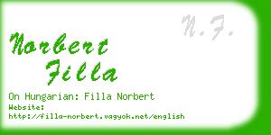 norbert filla business card